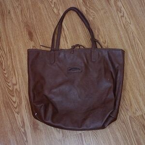 UNIONBAY Brown Sholder Purse With Attached Wallet Animal Print Vintage